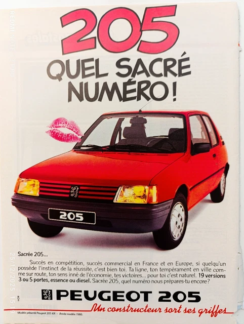 Catalogue / Brochure Peugeot 205 - Numéro 'Sacre' De Janvier 1994, Occasion