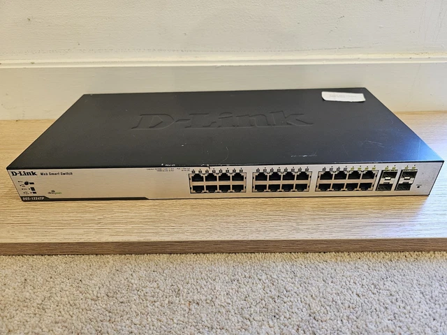 D-Link DGS-1224T Web Smart Conmutador Gigabit de 24 Puertos, con Combo Mini GBIC de