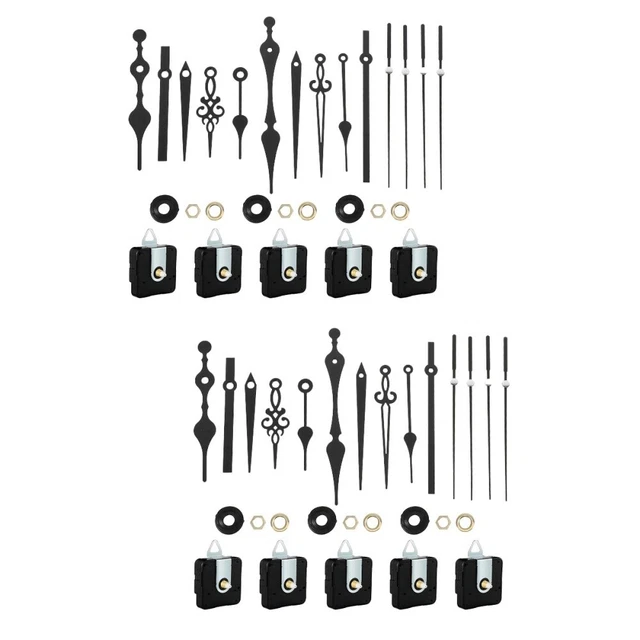 10 set di parti orologio da parete riparazione orologio parti pittore parti fai da te parti orologio