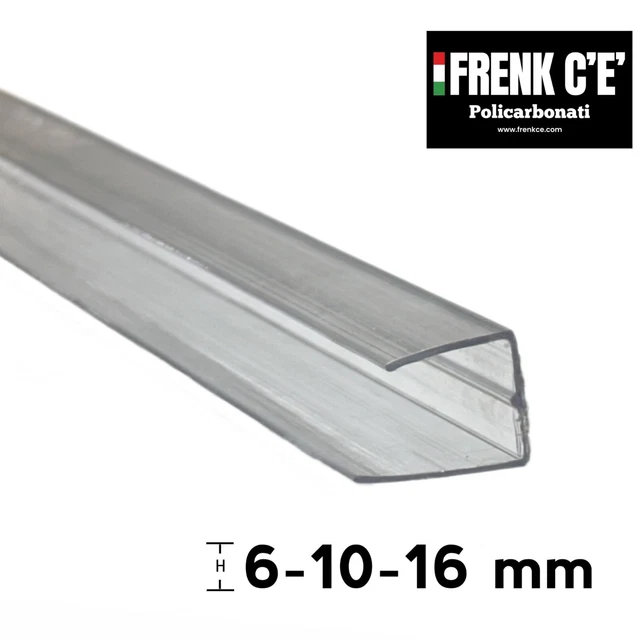 Profilo Giunzione A H Per Lastre Policarbonato Alveolare – Lunghezza 2 M, Spessore 6 Mm, Decor Italy - Foto 13