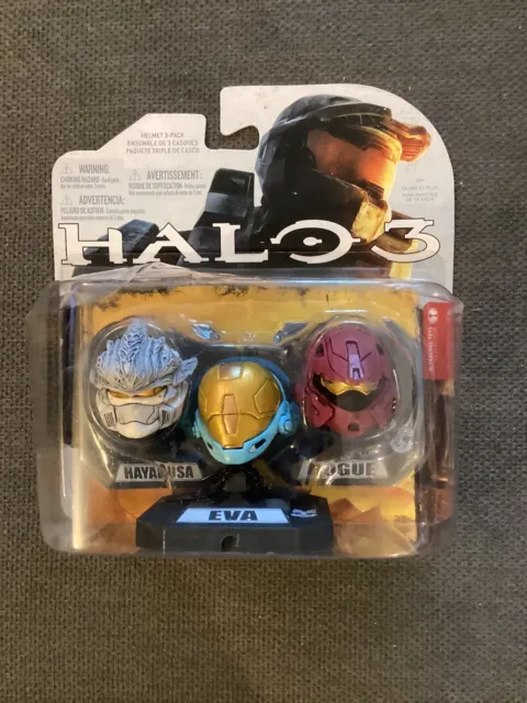 Mcfarlane Toys Halo 3 Collection Mini Helmets HAYABUSA / EVA / ROGUE 3-pack