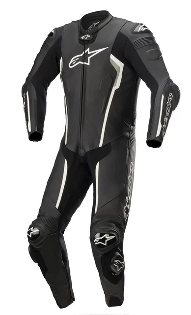 Alpinestars Missile V2 Leather Suit 1 Pc Black White Motorcycle Racing Suit -...