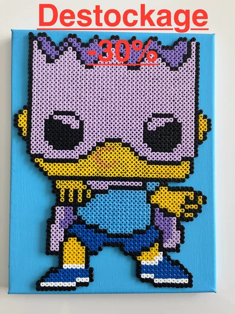 Tableau Pixel Art Krusty Le Clown (Penny Wise) - Perles à Repasser - Personnage Les Simpson
