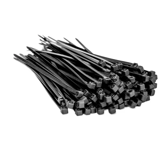 500x Kabelbinder Kabelband Wandhalter Halter Sortiment Box gefüllt Set  schwarz 
