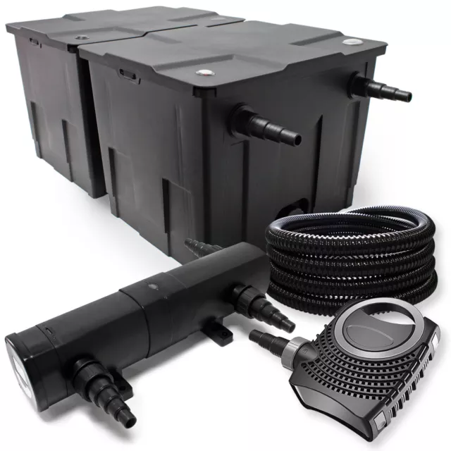 Kit de filtration de bassin Filtre 60000l Pompe éco-Stérilisateur UVC 24W 067
