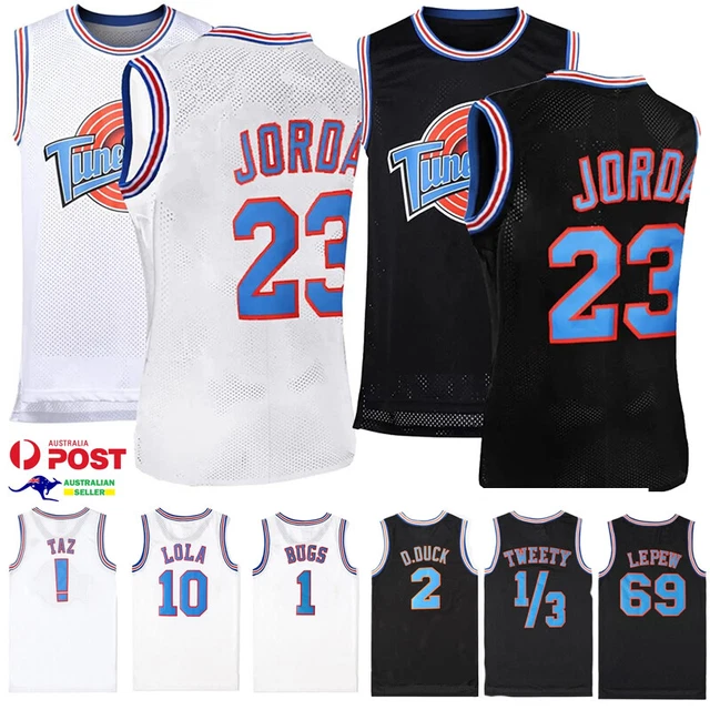 Maillot Tune Squad Space Jam Lola #10 Bugs Bunny Taille L Blanc