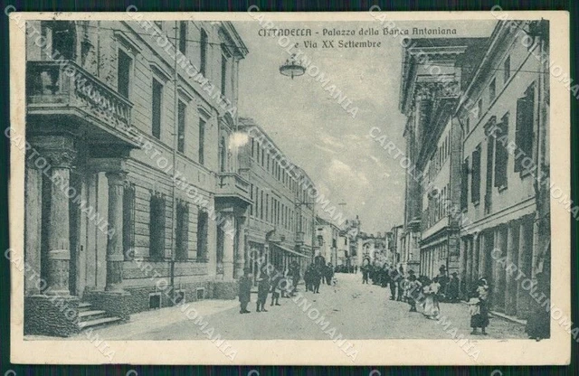 Padova Cittadella Banca Antoniana ABRASA cartolina QT1688
