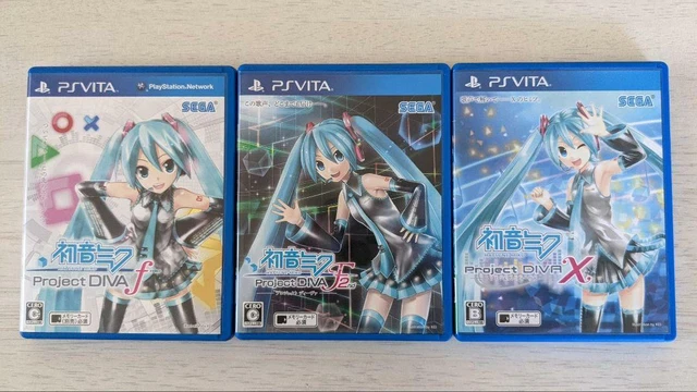 Hatsune Miku Project DIVA f F 2nd X 3Games Set Japan PS Vita PSV Tested