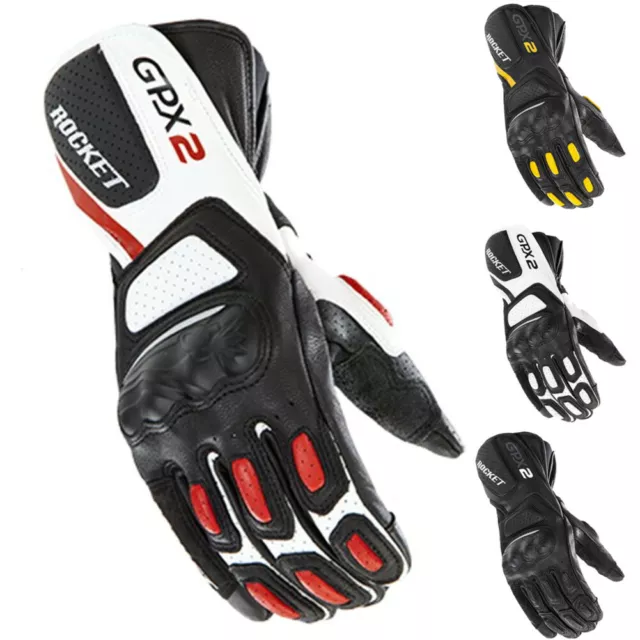 Joe Rocket GPX 2.0 Mens Street Riding Road Racing Leather Motorcycle Gloves