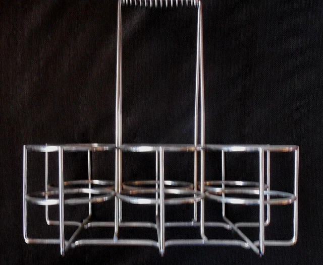 NeoLab Stahldraht Flaschenkorb Für 6 X 1 Liter Chemikalienflaschen - Weiß