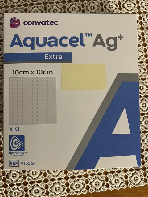 Aquacel Ag Extra 10x10 Cm Unidade Convatec | Frete Grátis