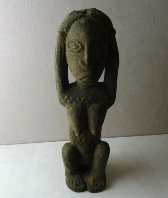 Ancienne statue / sculpture en bois, art africain / Dogon, à identifier