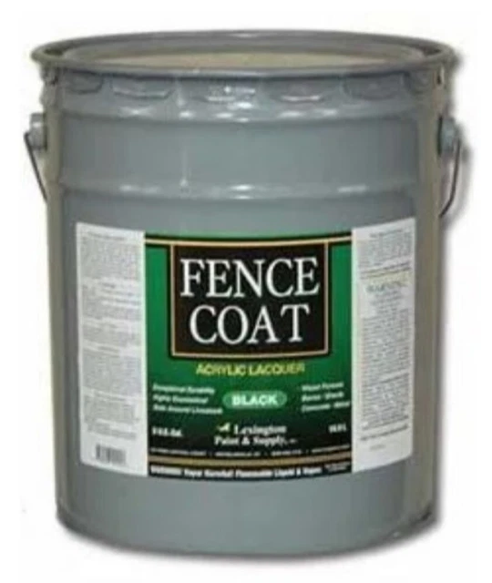 Lexington 101 Recinto Cappotto Acrilico Laccatura Recinto Pittura Nero 5 GAL