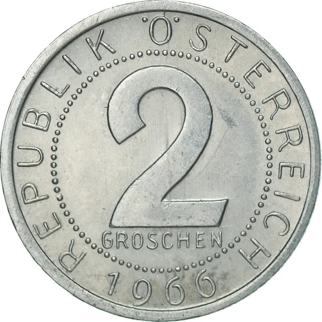 [#829107] Coin, Austria, 2 Groschen, 1966, AU, Aluminum, KM:2876 2