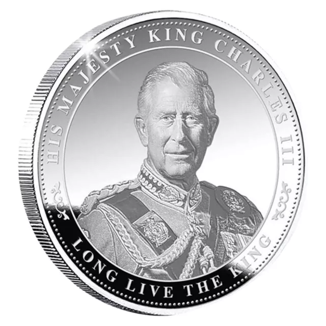 King Charles III Metal Commemorative Coin British Royal Challenge Coin