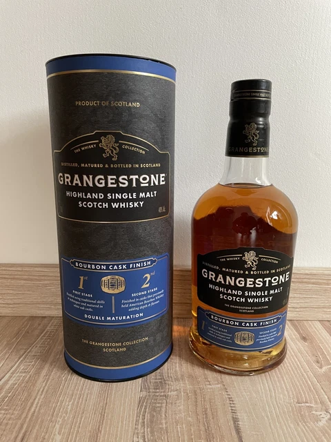 GRANGESTONE HIGHLAND SINGLE Malt Scotch Whisky Bourbon Cask Finish ...