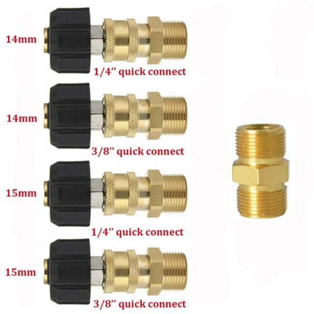 Ensemble adaptateur lave-linge M22 convertir les fils 14 mm 15 mm en connecteur