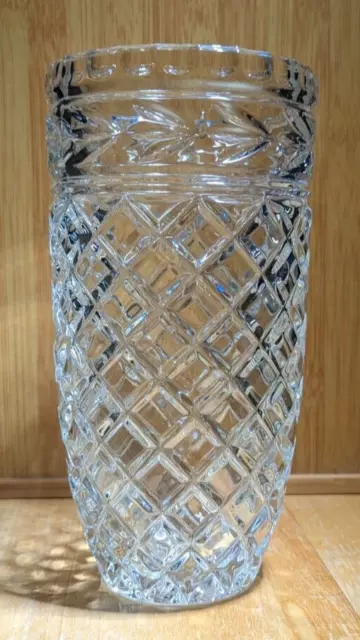 Heavy Crystal 8" Vase - Possible Waterford but cannot see Waterford mark