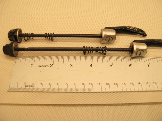 Shimano Skewer Set 135 XT LX MTB Hub Quick Release QR Tour Black