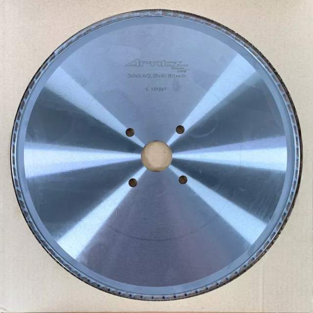 Arntz Circular Saw Blade 360mm x 2.6 Kerf 80 Tooth 40mm Bore