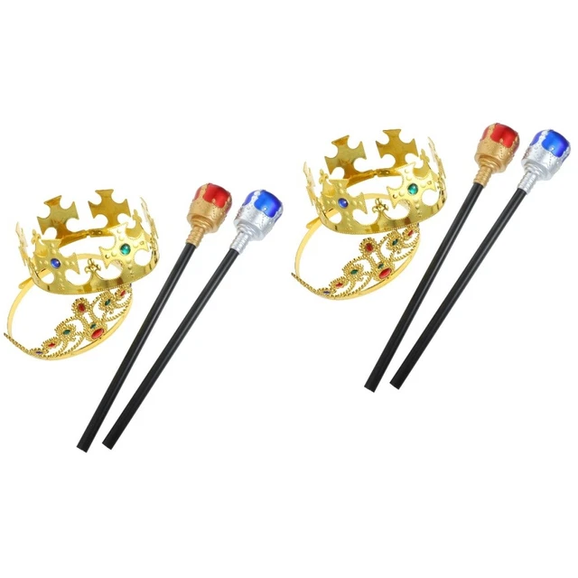 2 ensembles couronnes d'enfants costume de roi pour garçons