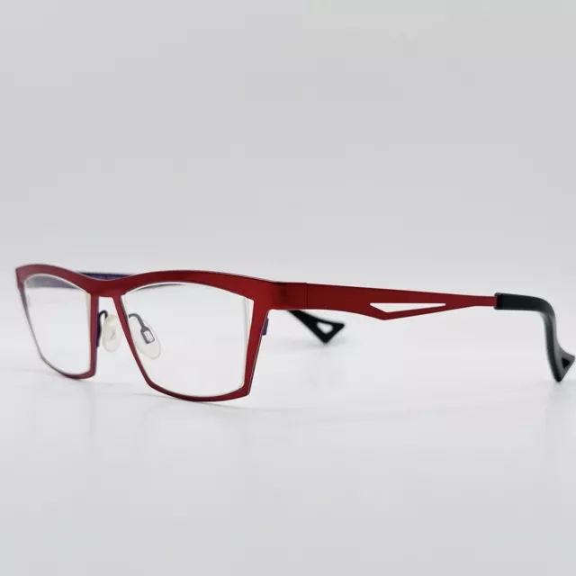 THEO Lunettes Femme Carré Rouge Violet Pure Titane Mod. optimist 292 Belgique 3