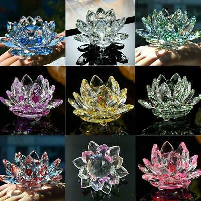 Crystal Flower Ornament Large Crystal Craft Home Decor 1 pcs Z5H4