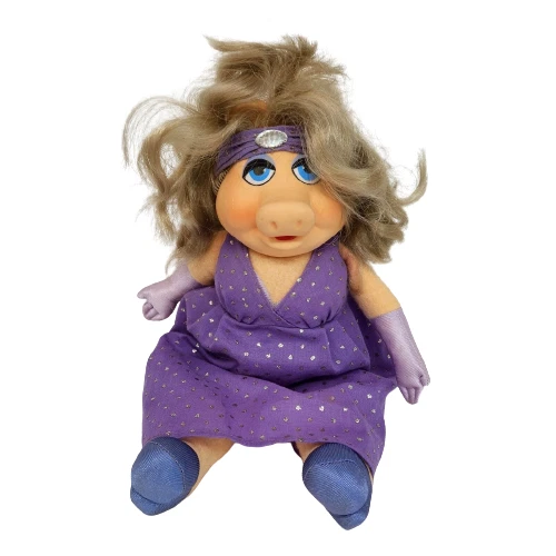 Vintage 1980 Fisher Price Miss Piggy 890 Muppets Stuffed Animal Plush Toy Doll