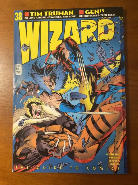 Wizard the Guide to Comics # 38 Marvel Wolverine October 1994