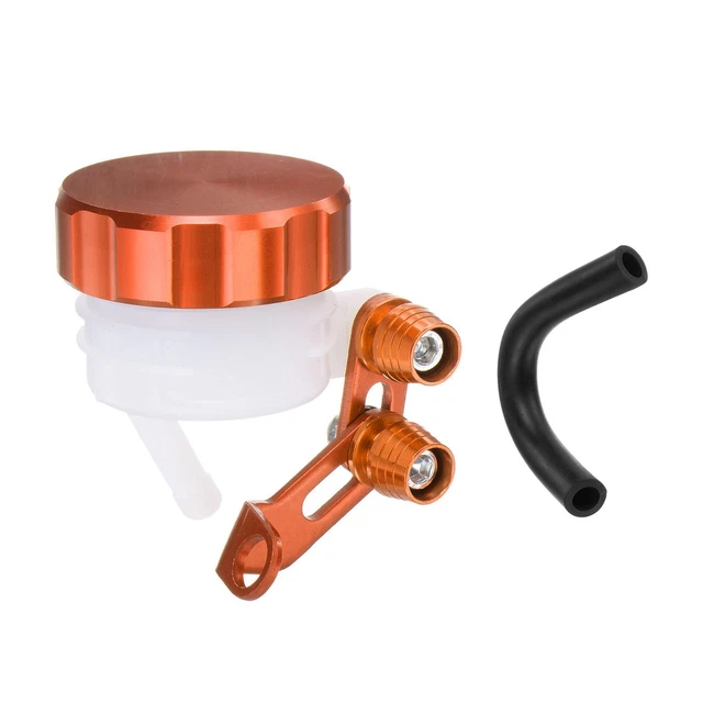 Tazza olio freno alluminio, serbatoio liquido freni ABS cilindro serbatoio, arancione