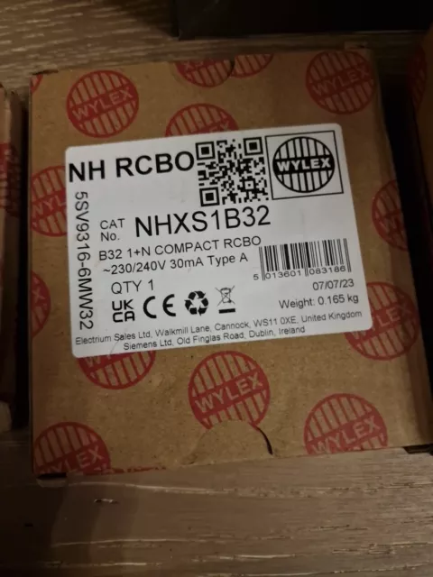 Wylex RCBO NHXS1B32 - 230/240V 30mA Type A