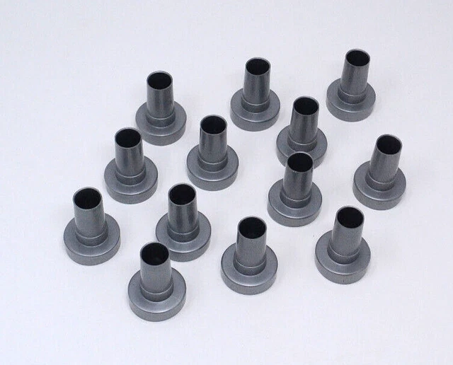 2X RUBBERMAID CONFIGURATION Clothes Rod End Caps silver / gray Closet