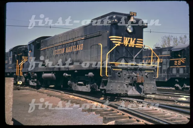 D DUPLICATE SLIDE - Western Maryland WM 175 Baldwin RS-12 Hagerstown