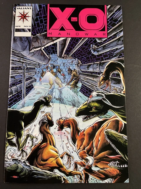 X-O Manowar #15 Pink Variant Nm- 1993 Valiant Turok Bart Sears (F25)