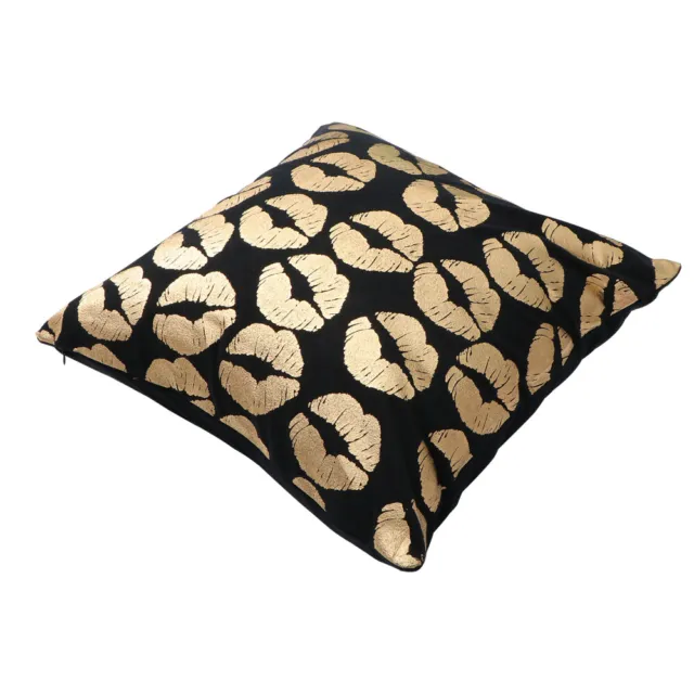 Gold Foil Decorative Cushion Cover Couch Throw Pillows Case Bronzing