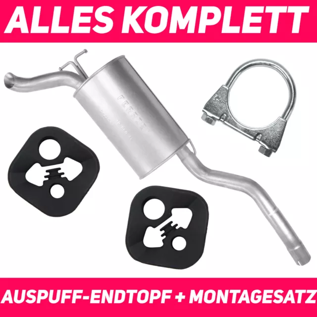 Auspuff Endtopf für Mercedes E E200 E220 E230 W210 2.0 D 2.2 D 2.3 2.5 D Limo