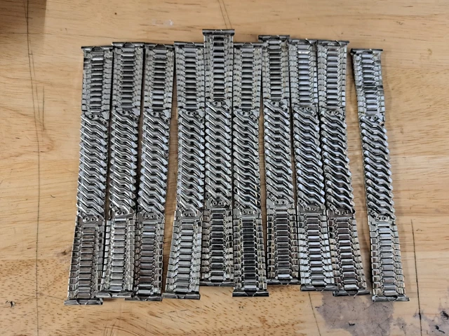 Lot Of 10 NOS Kreisler Stretch Watch Bands Stainless