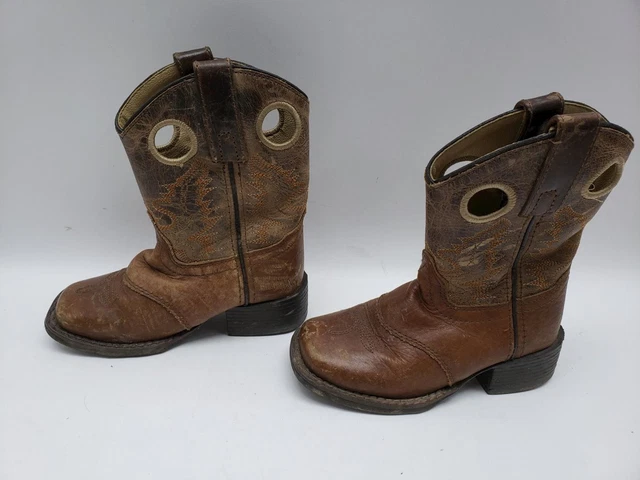 Boy's SMOKY MOUTAIN Brown Western Boots 9