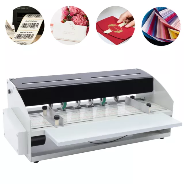 18" Electric 3in1 Paper Creaser Scorer Cutter Paper Creasing Scoring Machine USA