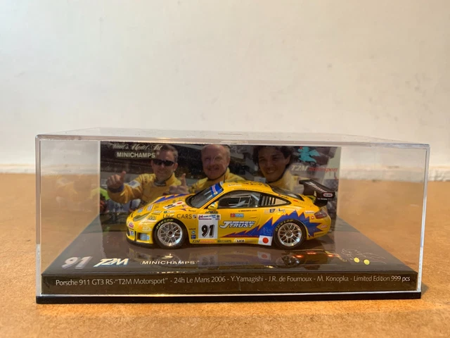 Minichamps 1/43 Porsche 911 GT3-RS T2M Motorsport Ickx Le Mans 2003 • Cena, Opinie