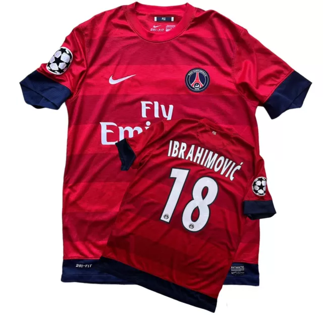 2012-13 Paris Saint-Germain Nike Away football shirt #18 Ibrahimovic - M Zlatan