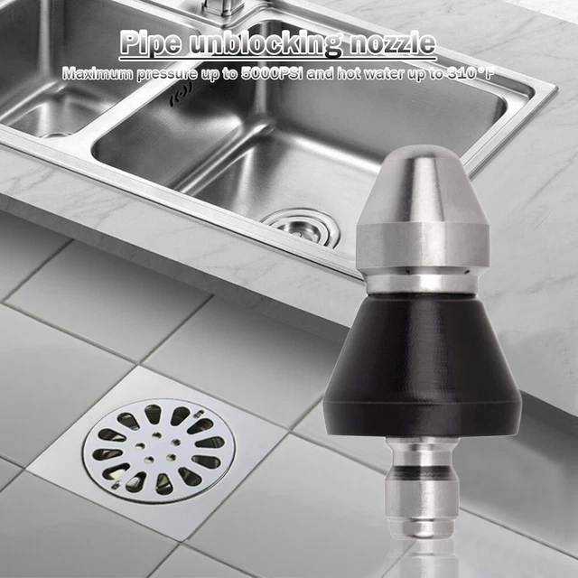 Sewer Cleaning Tool High-pressure Nozzle 5000psi High-pressure Sewer PipeCleaner
