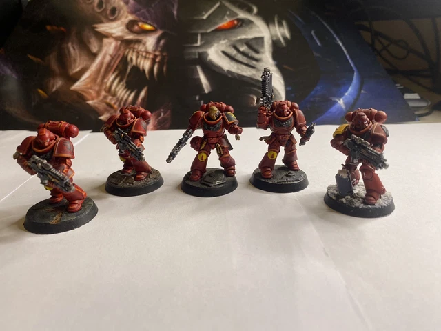 Epic 40K 40000 SPACE MARINES Painted Plastic Rhino Transports Games