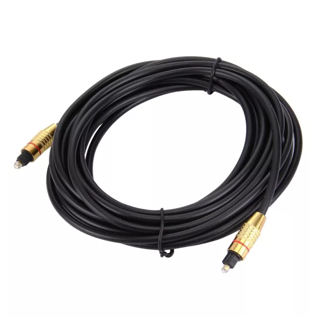 Câble fibre optique audio numérique Toslink M à M, OD: 5.0mm, longueur: 1.5m