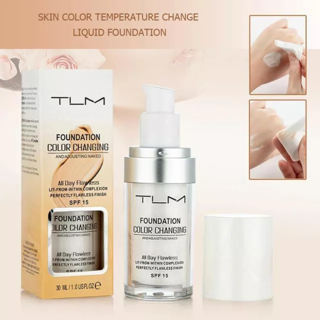 Magic Flawless Colour Color Changing Foundation TLM Makeup Change Skin Tone 30ml