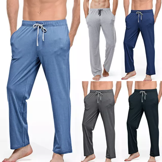 Pantalon De Pyjama Super Doux Pour Homme Vêtements De Nuit Bas À Jambes .