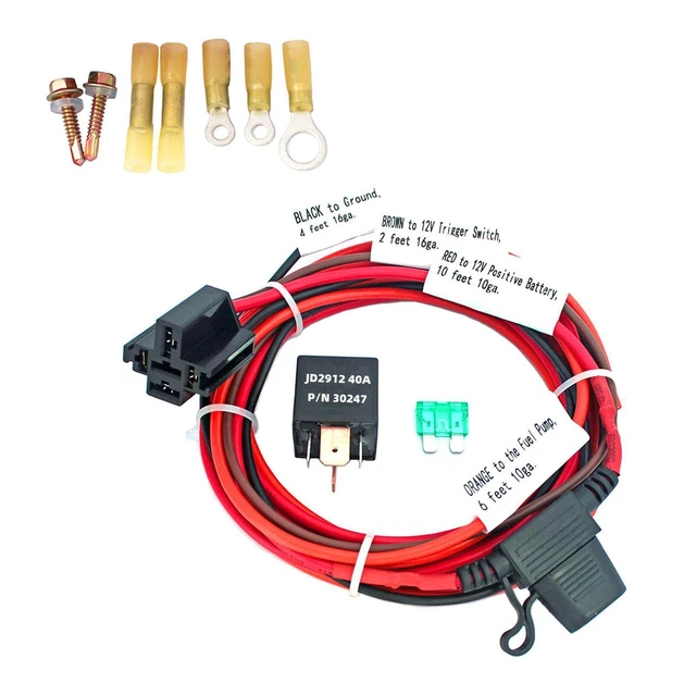 FUEL PUMP RELAY Set Terminals High Performance for 12V System £38.12