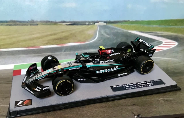 Mercedes AMG W14 E Performance 44 Lewis Hamilton F1 3ème Angleterre 2023 Spark 18S901 - Miniatures Autos Motos