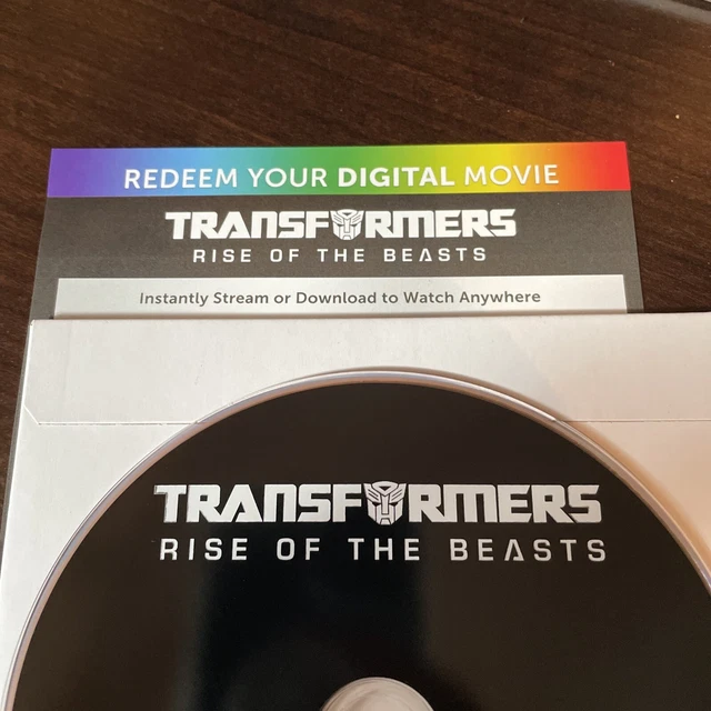 TRANSFORMERS: RISE OF the Beasts (4K DIGITAL CODE + DVD) (NO 4K/Blu-Ray