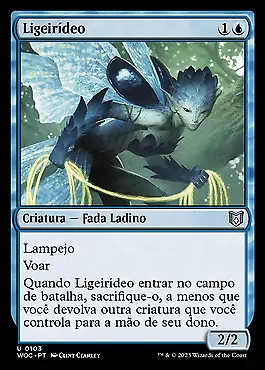 Quickling in Portuguese Wilds of Eldraine Commander Magic The Gathering